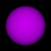 Soleil "ultra-violet", dans la raie du Calcium...